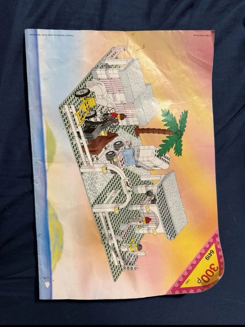 LEGO System Horse Stable Booklet - White & Black